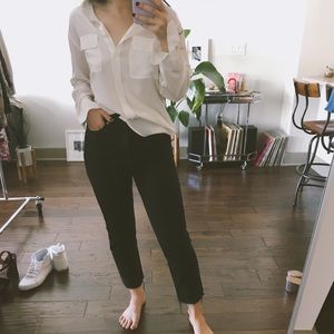 Classic Equipment White Long Sleeve Shirt